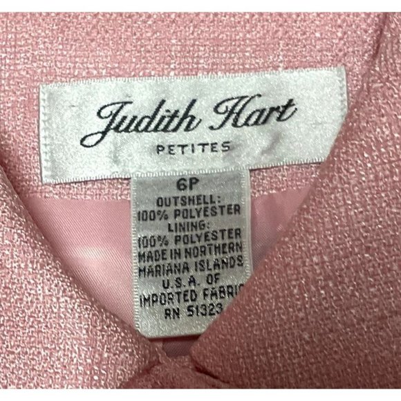 VTG PINK BARBIECORE BLAZER SIZE 6P FULLY LINED STRUCTURED JUDITH HART WOMENS - Picture 3 of 4